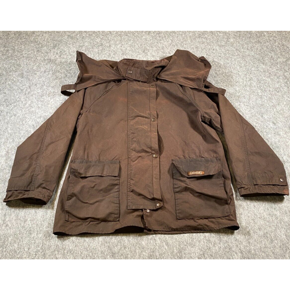 Driza-Bone Australian Men's Brown Short Coat Jacket Size Medium